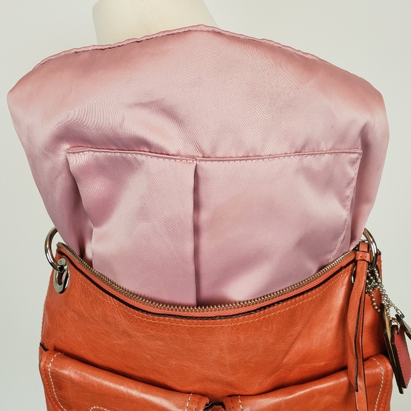 Tangerine Coach Hand Bag - Picture 7 of 8